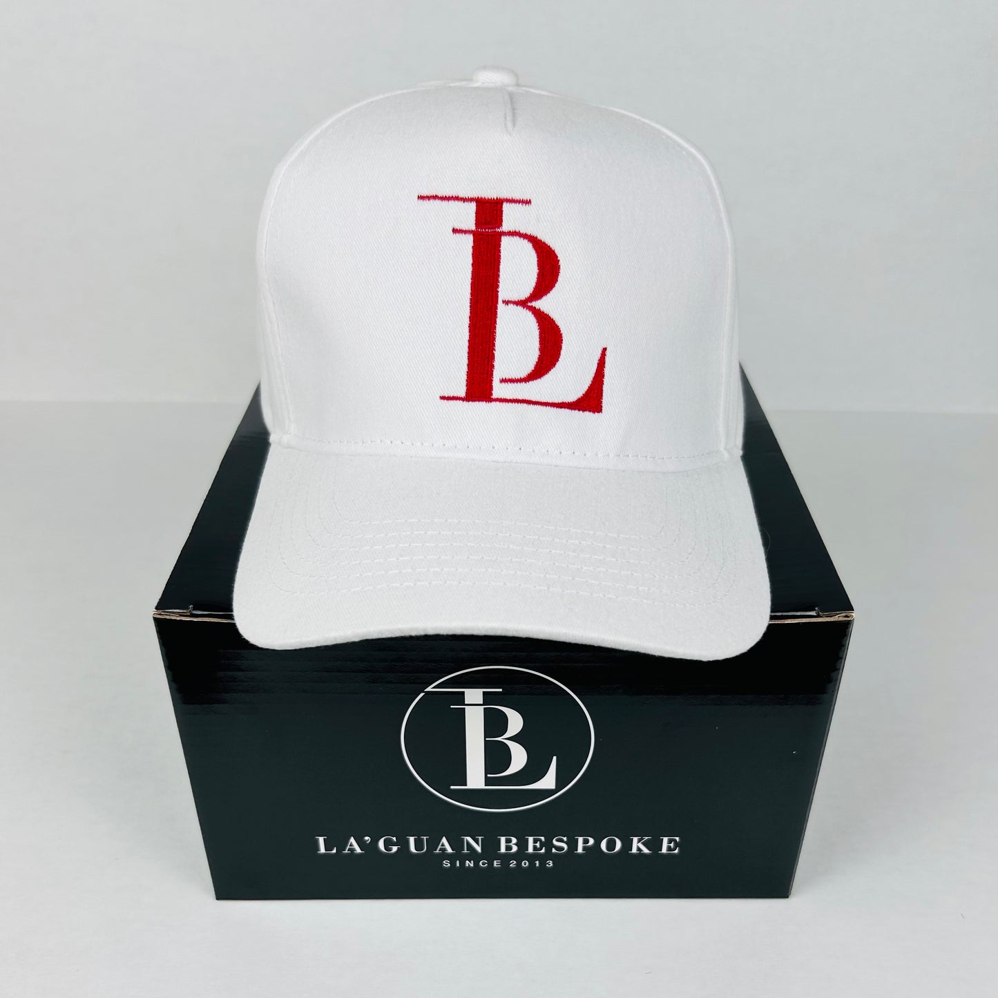 LB RED LOGO HAT - WHITE