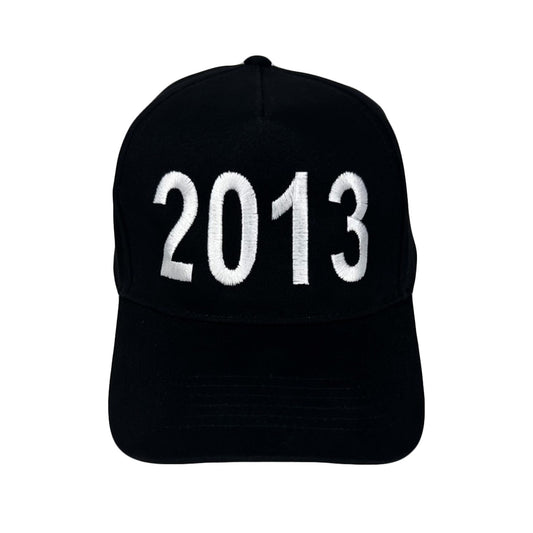 WHITE 2013 LOGO HAT - BLACK