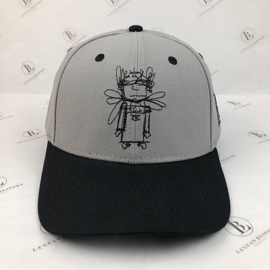 ANGEL THIRTEEN GREY CAP - BLACK BRIM