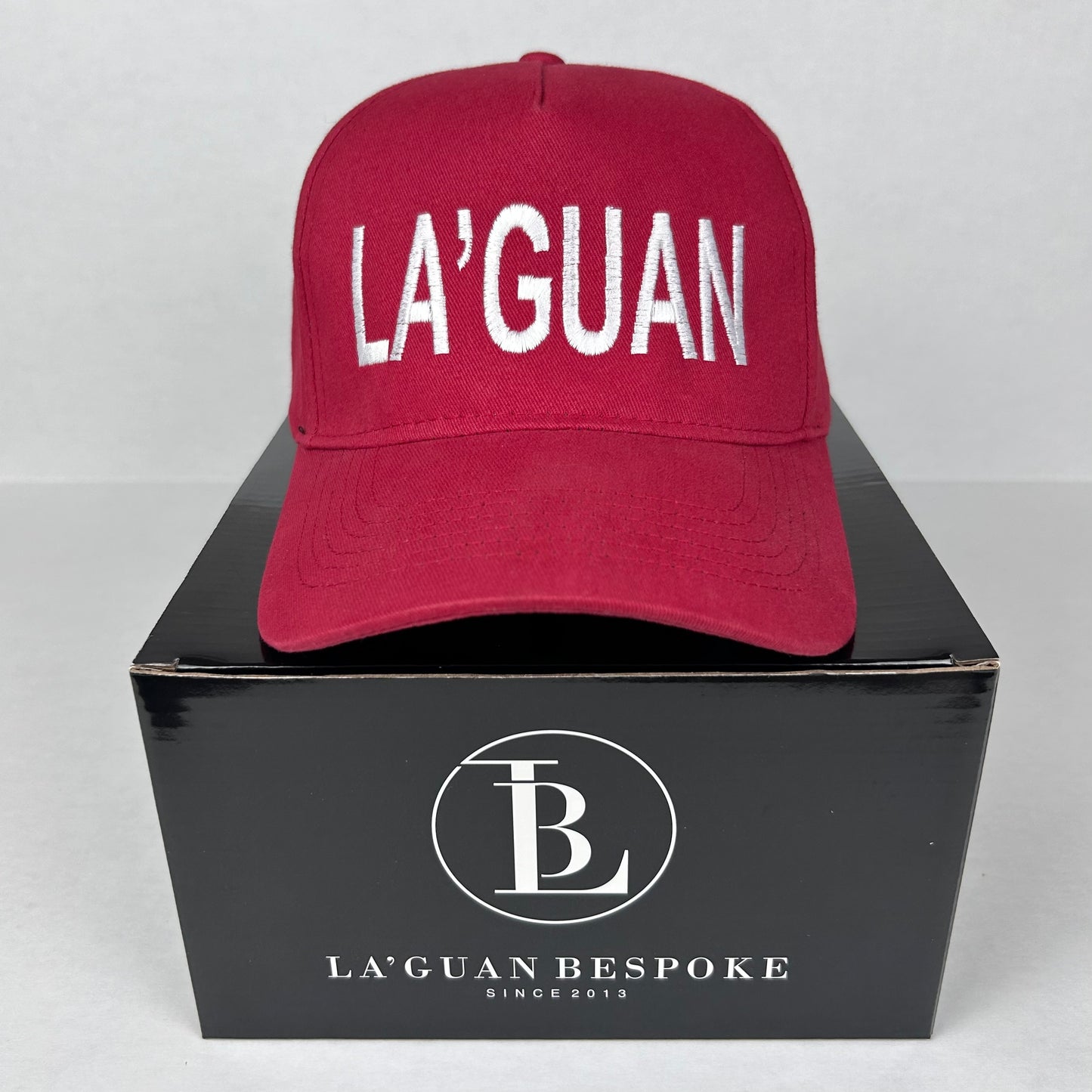 LA'GUAN WHITE LOGO HAT - RED