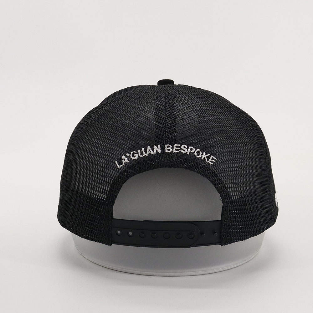 TRUCKER CAP - LB LOGO SUEDE BLACK