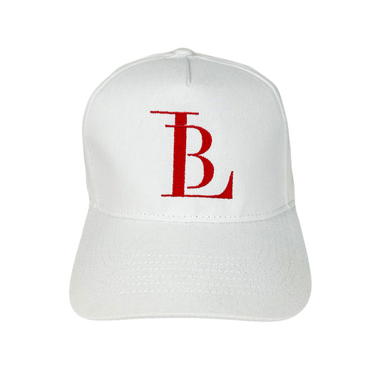 LB RED LOGO HAT - WHITE
