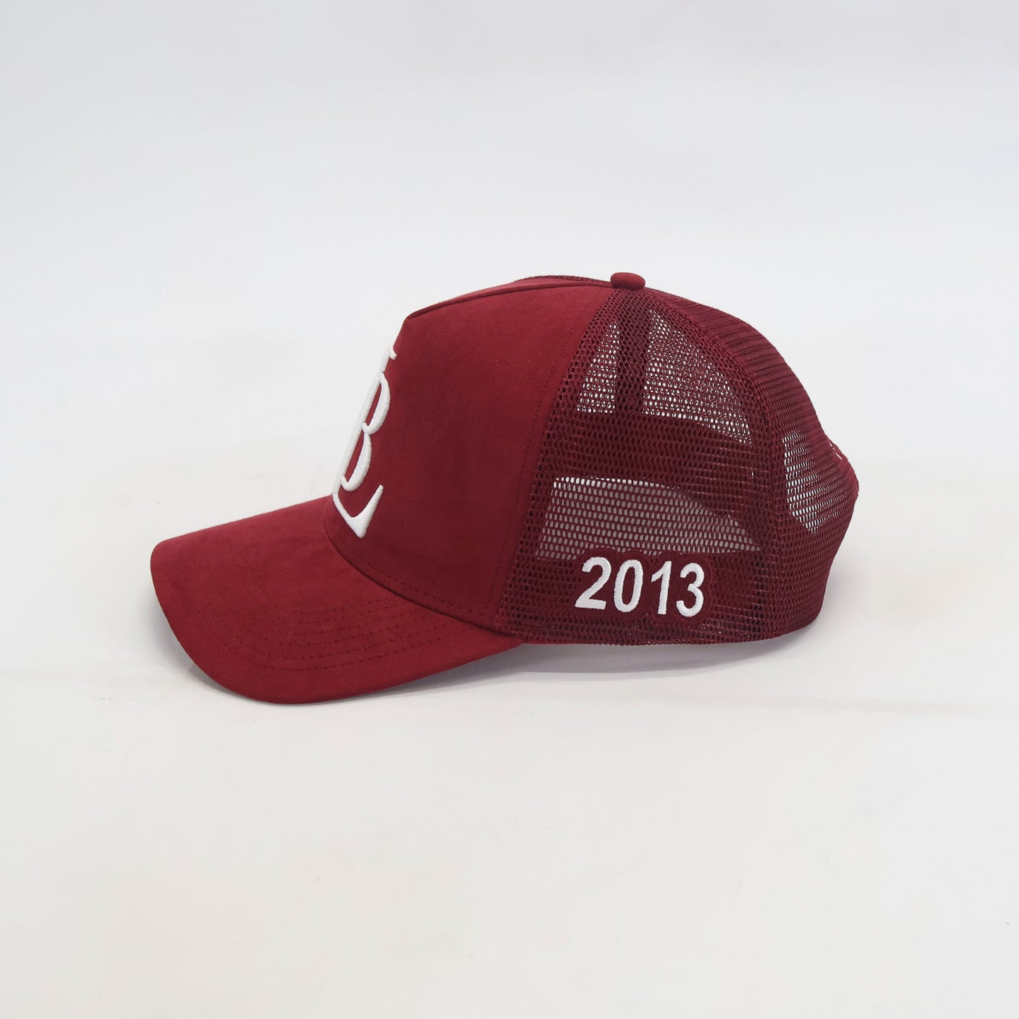 TRUCKER CAP - LB LOGO SUEDE BURGUNDY