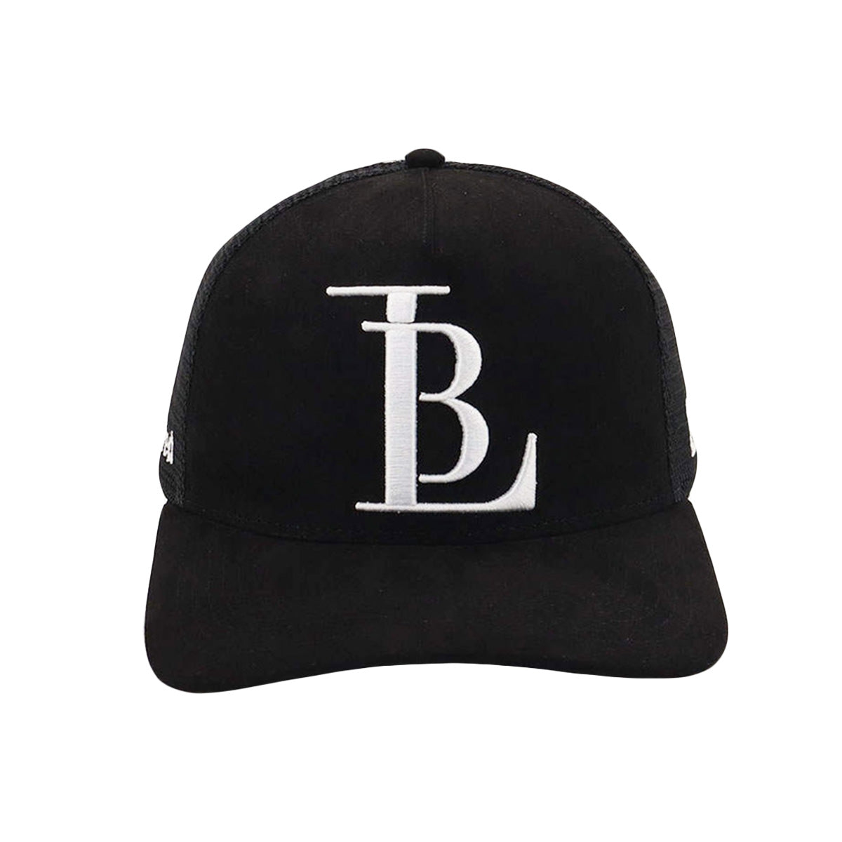 TRUCKER CAP - LB LOGO SUEDE BLACK